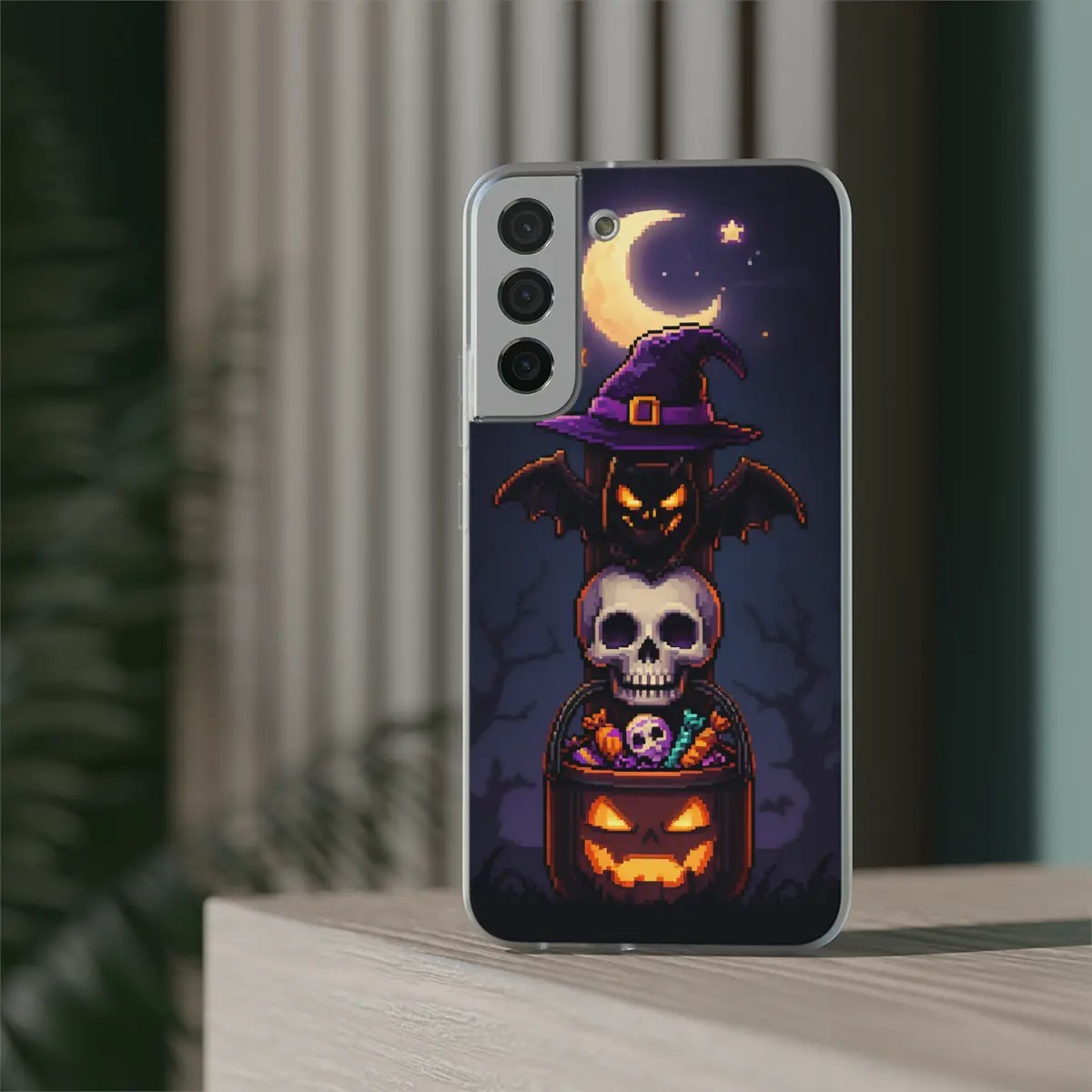 Halloween Totem Flexi Phone Case Halloween Totem Flexi Phone Case