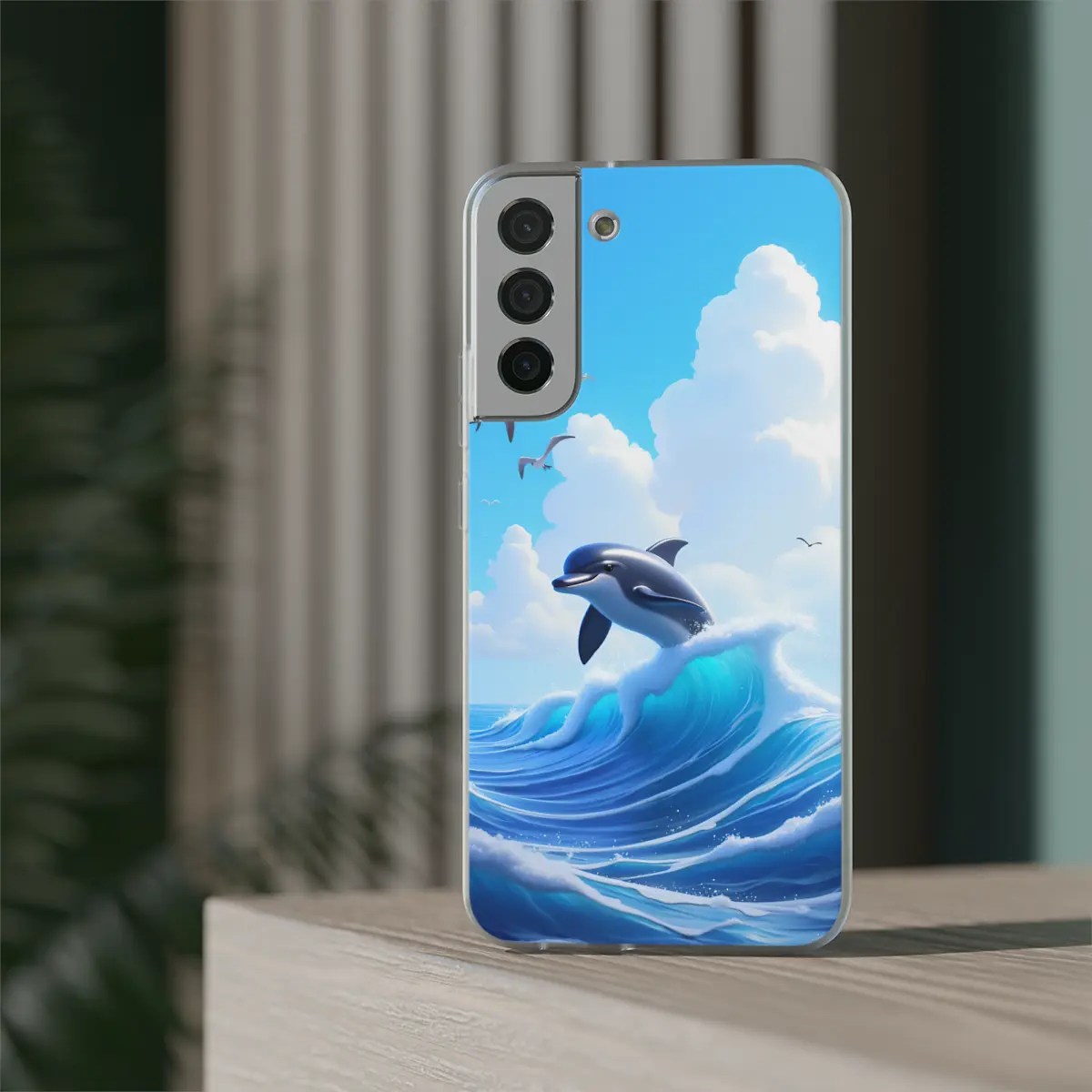 Dolphin Waves Flexi Phone Case Dolphin Waves Flexi Phone Case
