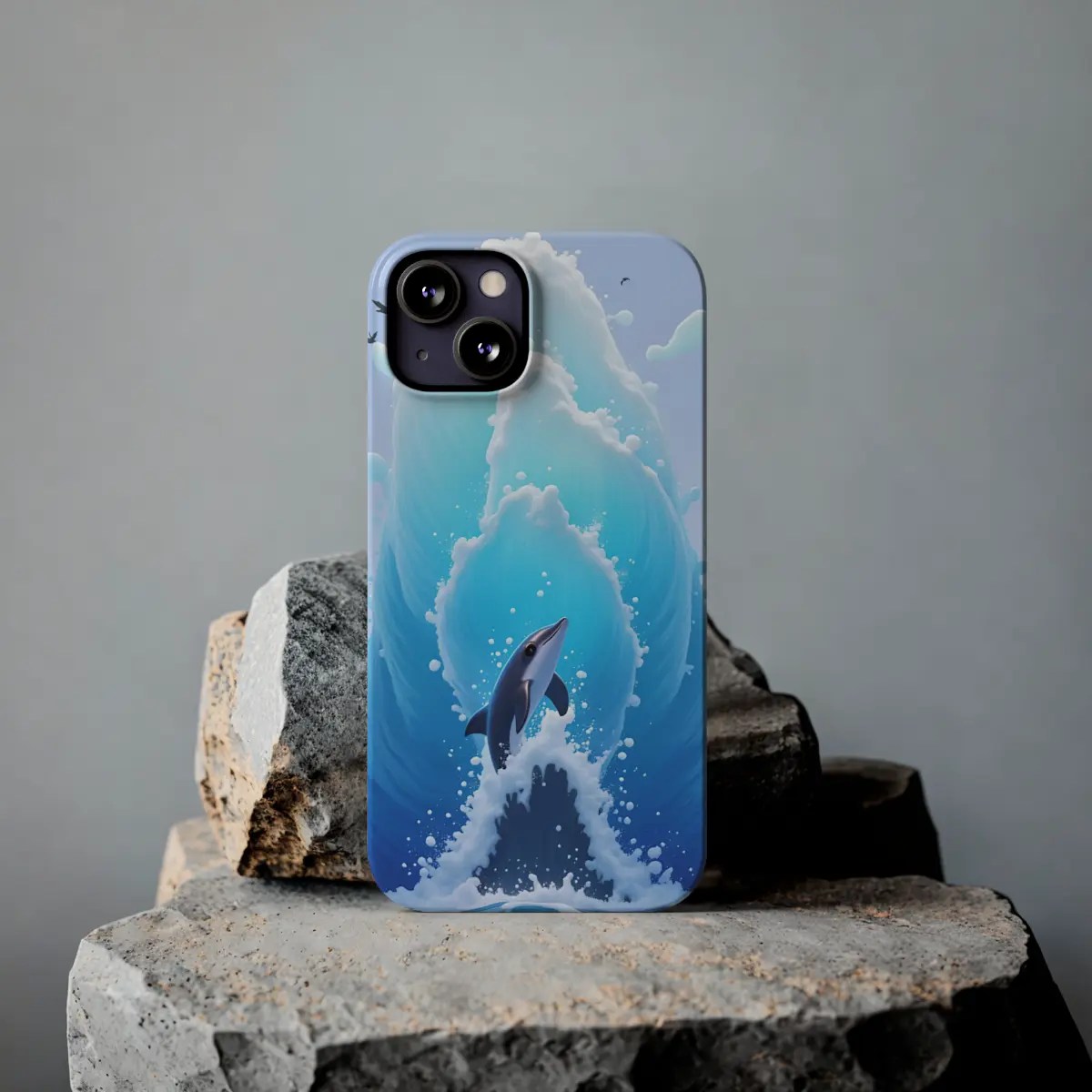 Dolphin Waves Slim Phone Case Dolphin Waves Slim Phone Case