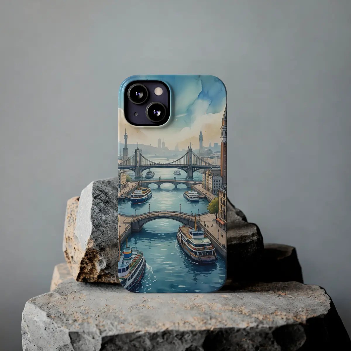 Harbor Promenade Slim Phone Case Harbor Promenade Slim Phone Case