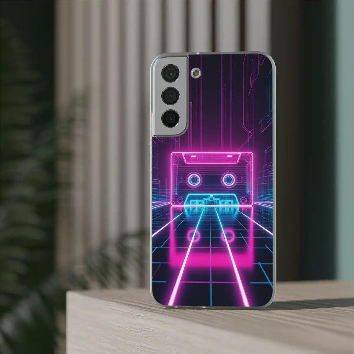 Cassette Neon Flexi Phone Case Cassette Neon Flexi Phone Case