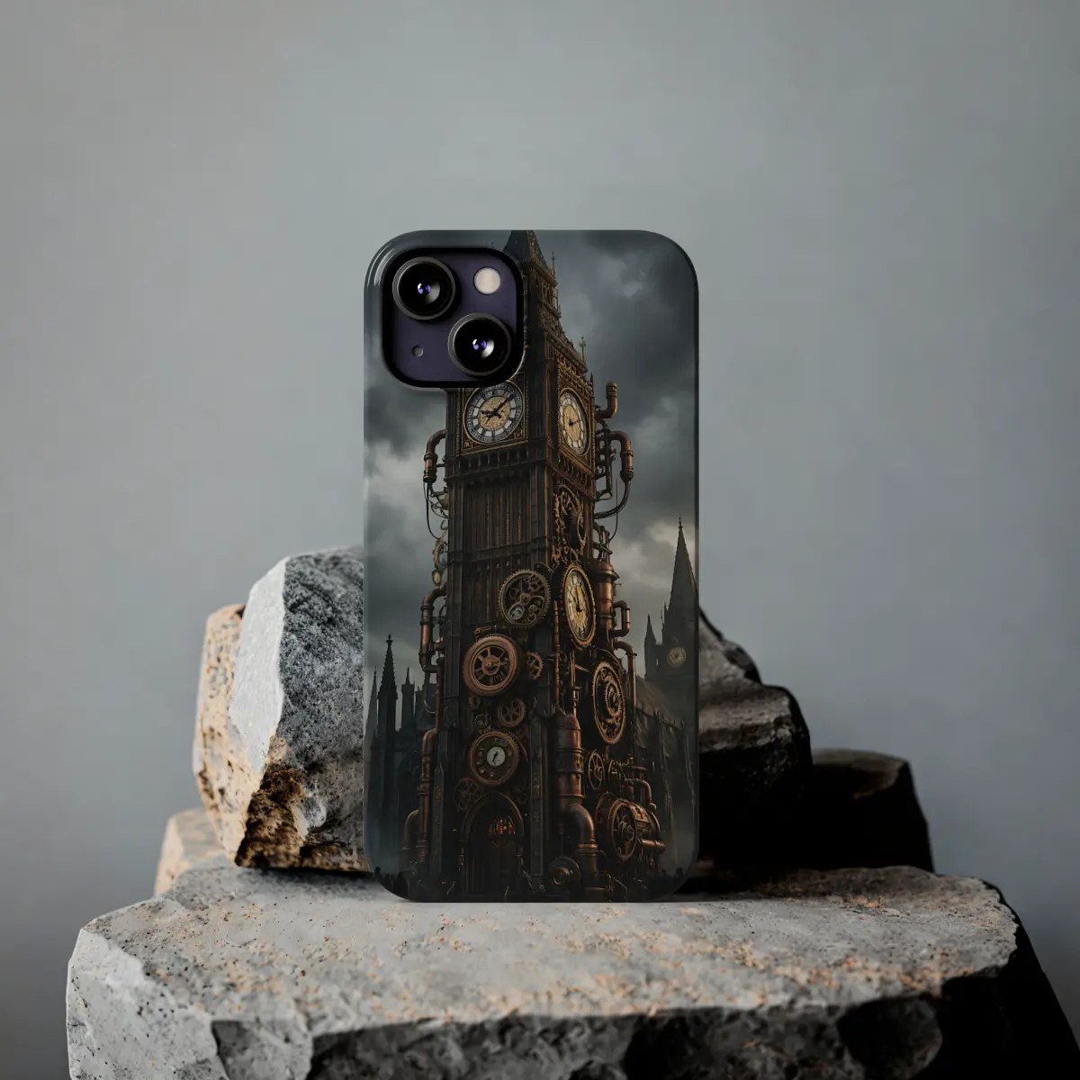 Haunted Clock Tower Slim Phone Case Haunted Clock Tower Slim Phone Case