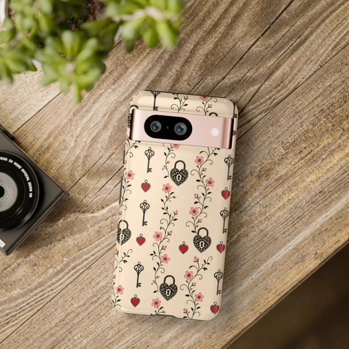 Heart Key PatternTough Phone Case Heart Key PatternTough Phone Case
