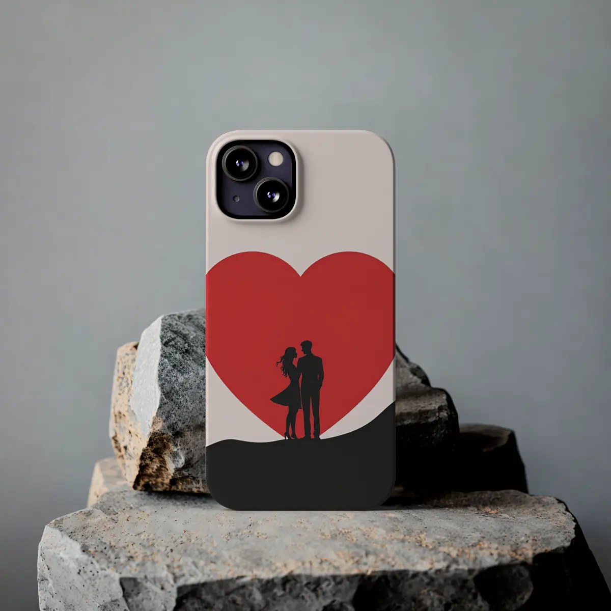 Heart Hill Couple Slim Phone Case Heart Hill Couple Slim Phone Case