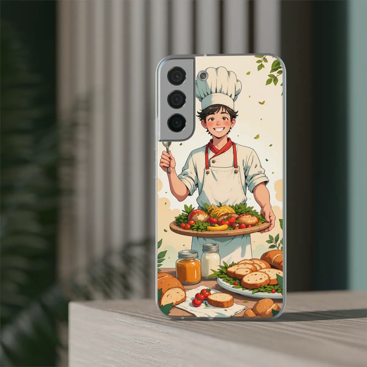 Chef Platter Fun Flexi Phone Case Chef Platter Fun Flexi Phone Case