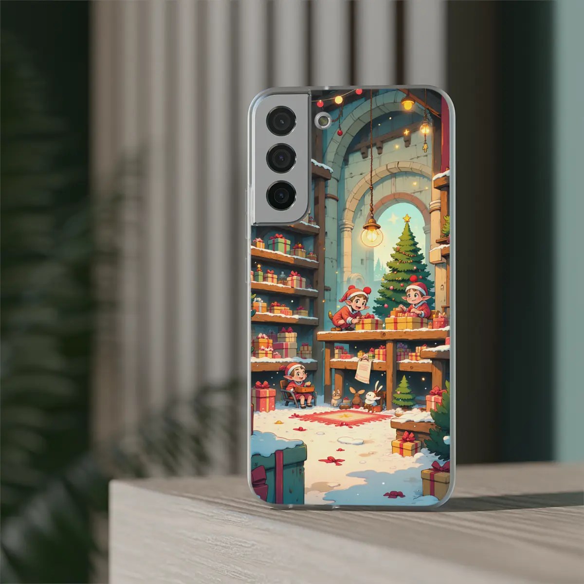 Elf Gift Workshop Flexi Phone Case Elf Gift Workshop Flexi Phone Case