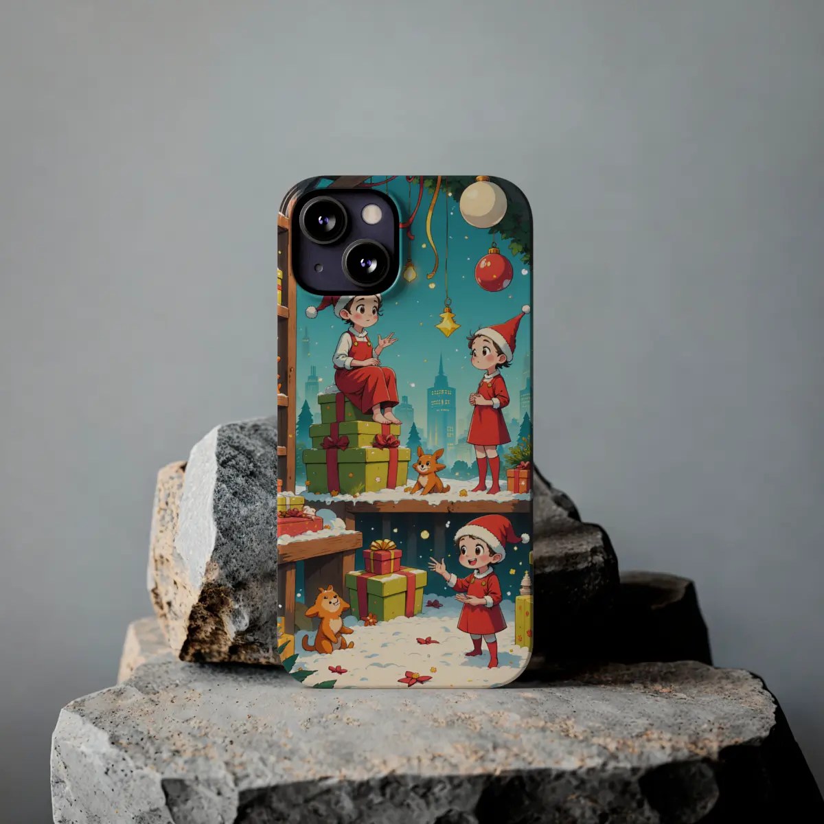 Elf Gift Workshop Slim Phone Case Elf Gift Workshop Slim Phone Case