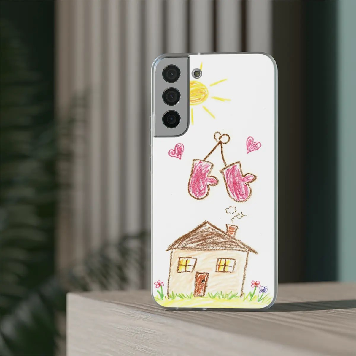 Heart Mittens Flexi Phone Case Heart Mittens Flexi Phone Case