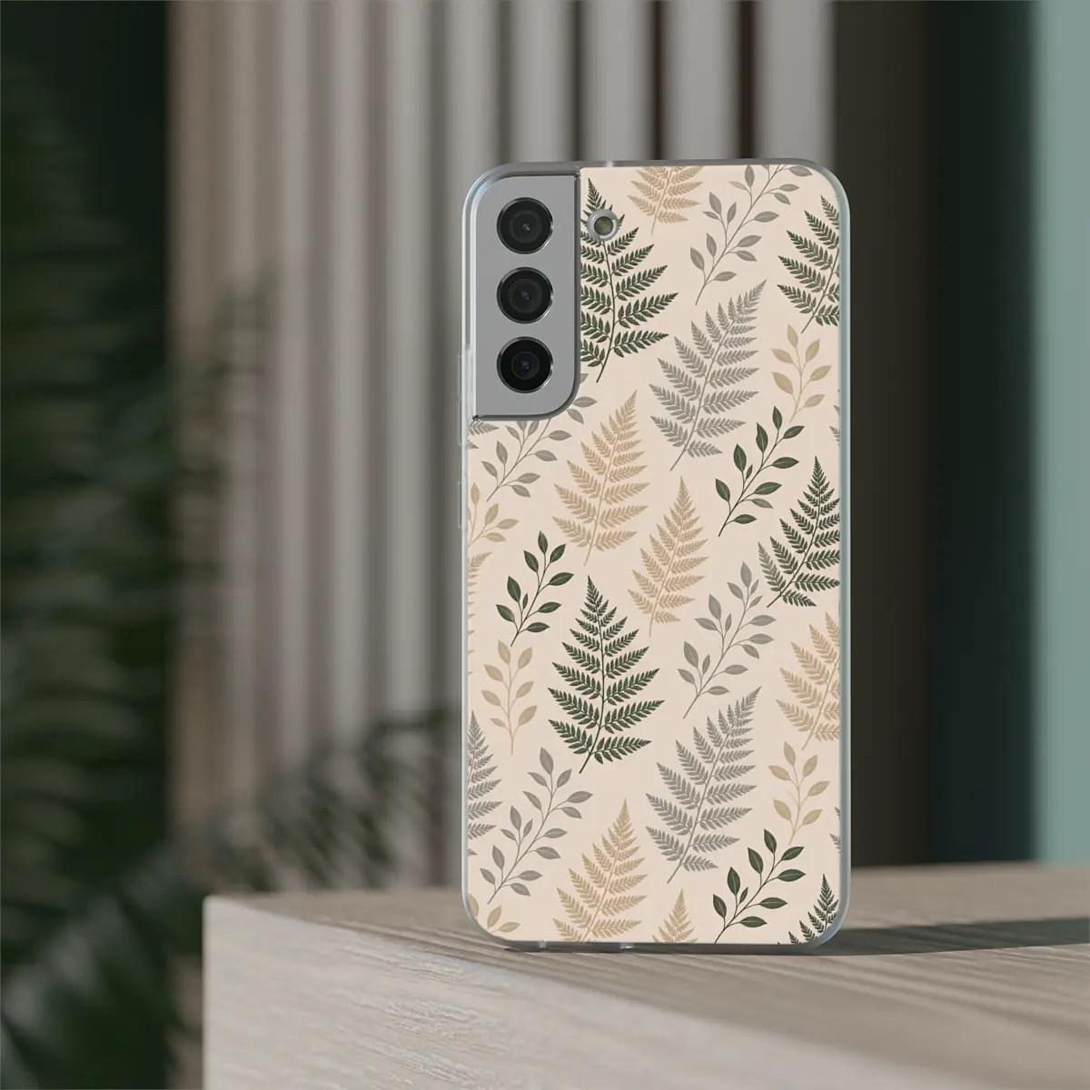 Fern Leaf Repeat Flexi Phone Case Fern Leaf Repeat Flexi Phone Case