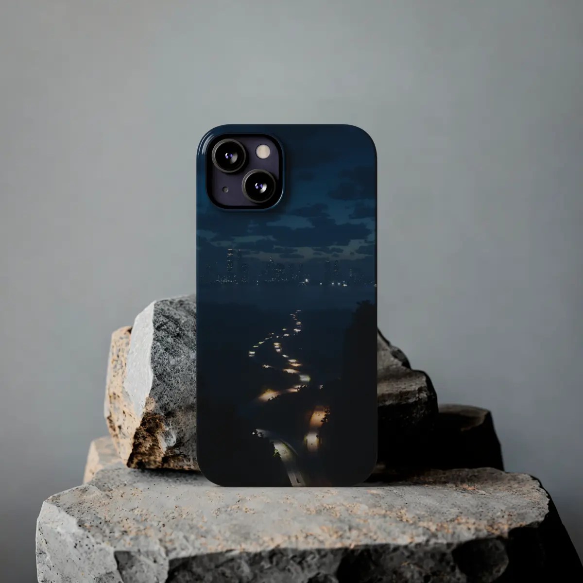 City Night Overlook Slim Phone Case City Night Overlook Slim Phone Case
