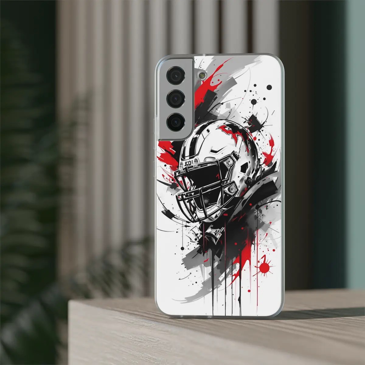 Helmet Impact Flexi Phone Case Helmet Impact Flexi Phone Case