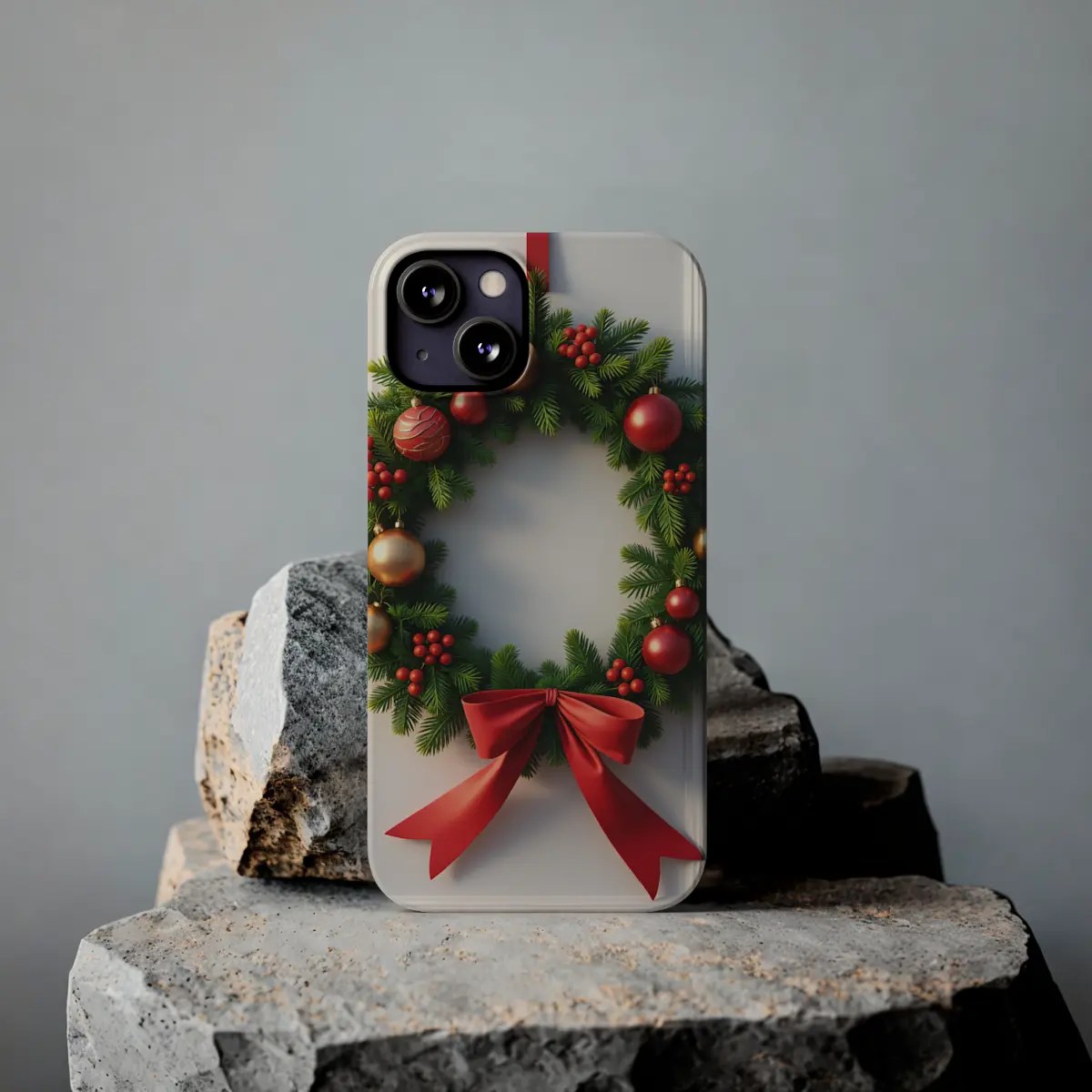 Festive Wreath Slim Phone Case Festive Wreath Slim Phone Case