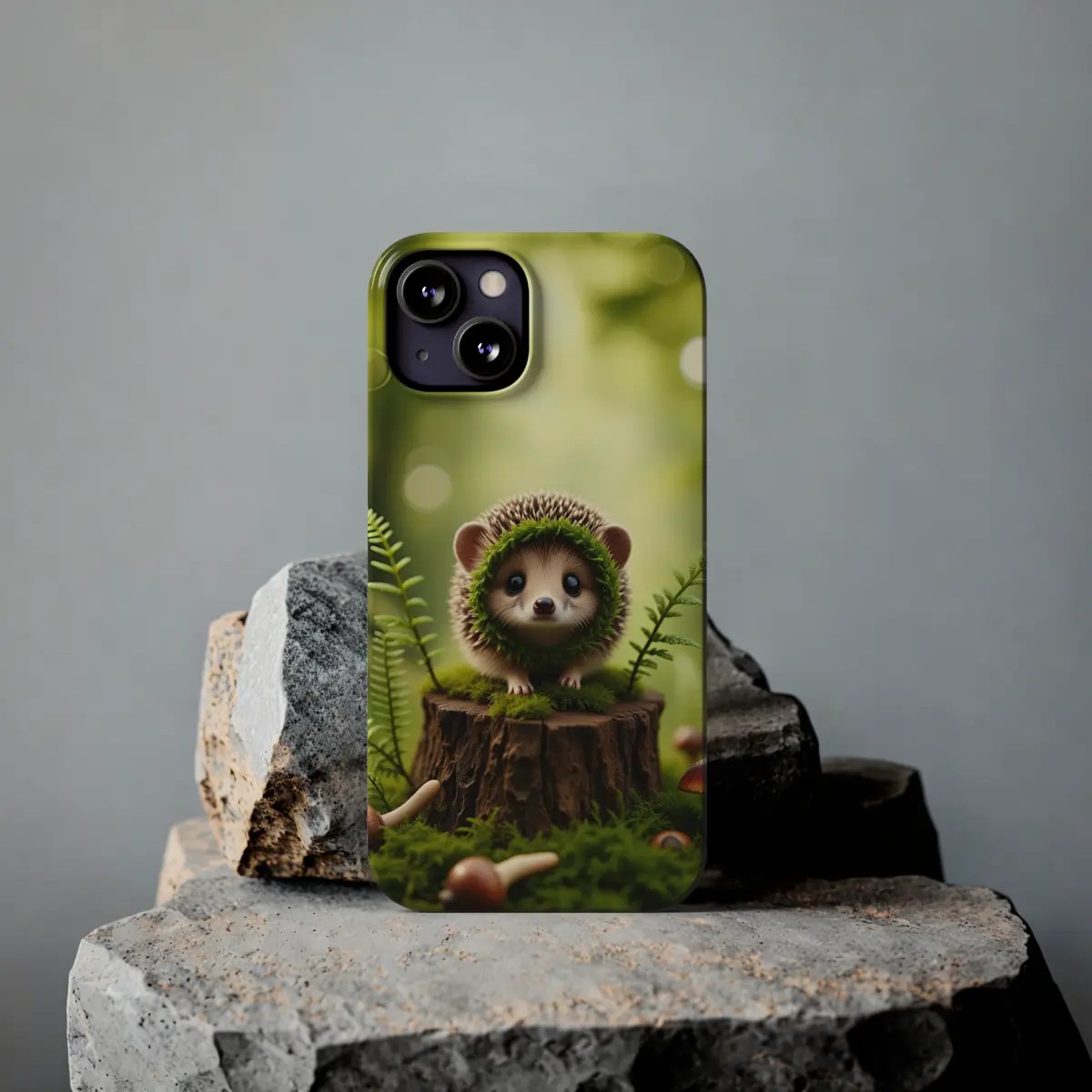 Hedgehog Leaves Slim Phone Case Hedgehog Leaves Slim Phone Case