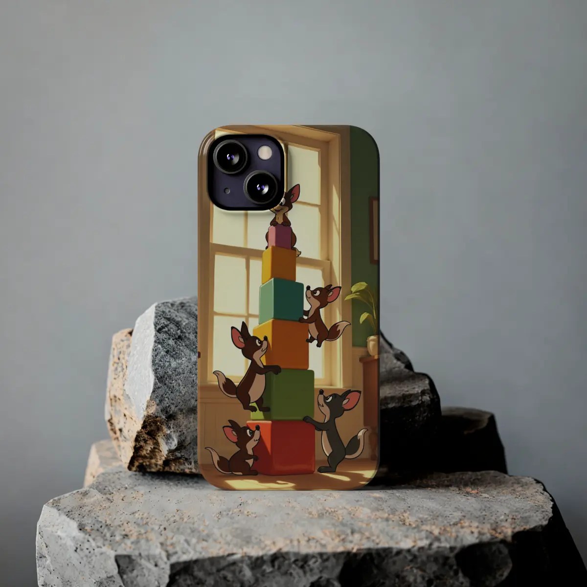 Forest Block Crew Slim Phone Case Forest Block Crew Slim Phone Case