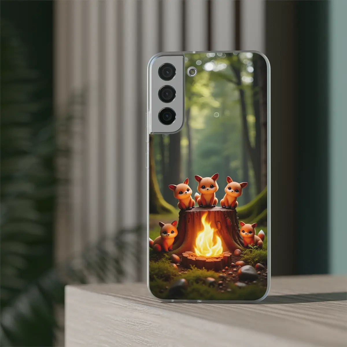 Forest Campfire Flexi Phone Case Forest Campfire Flexi Phone Case