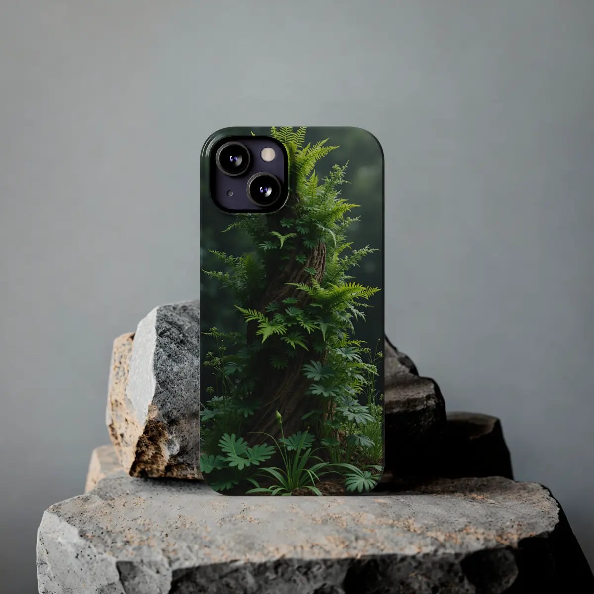 Forest Fern Rise Slim Phone Case Forest Fern Rise Slim Phone Case