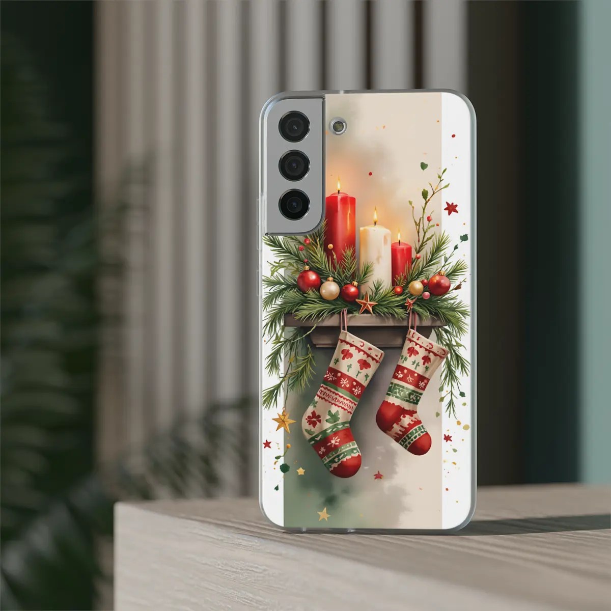 Holiday Mantel Flexi Phone Case Holiday Mantel Flexi Phone Case