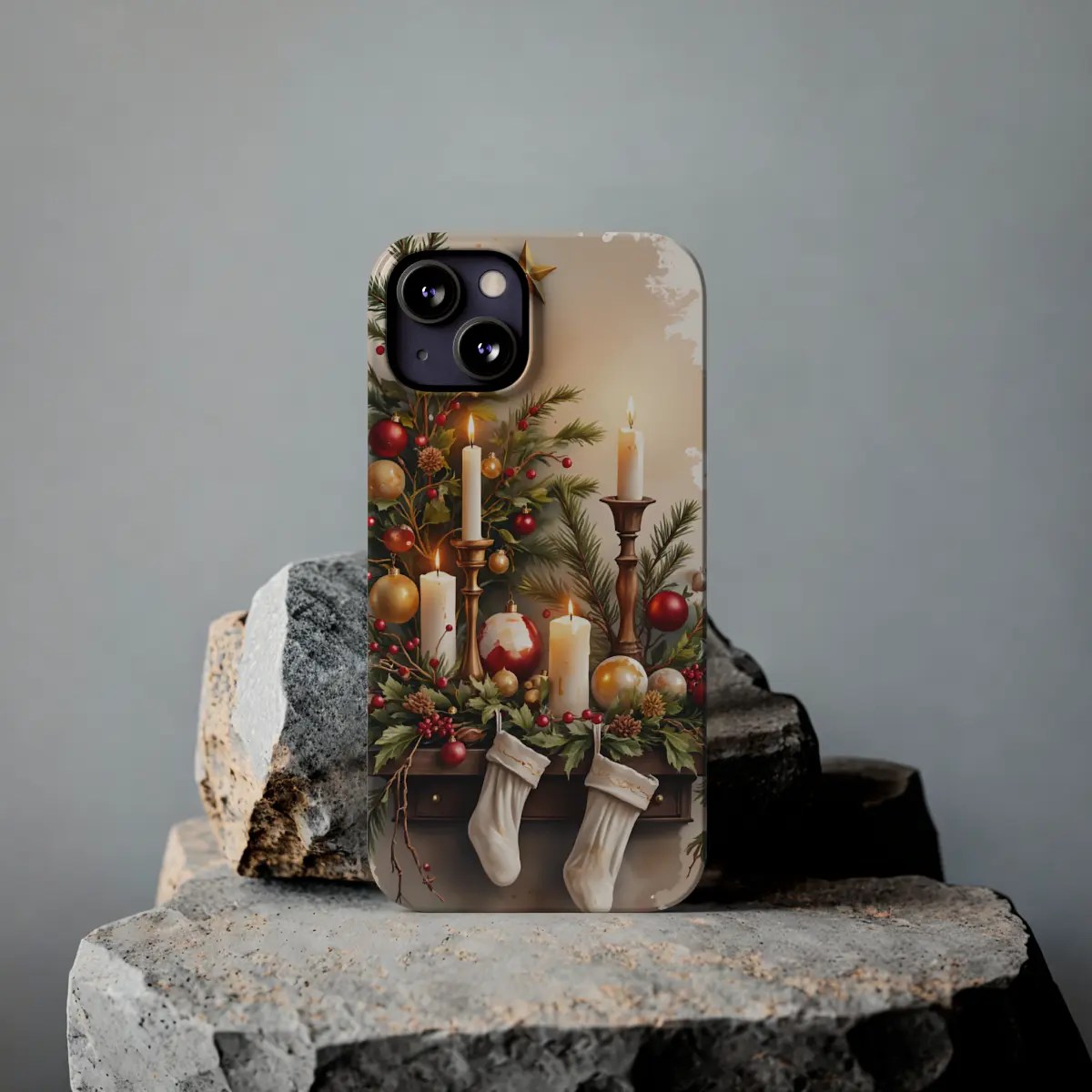 Holiday Mantel Slim Phone Case Holiday Mantel Slim Phone Case