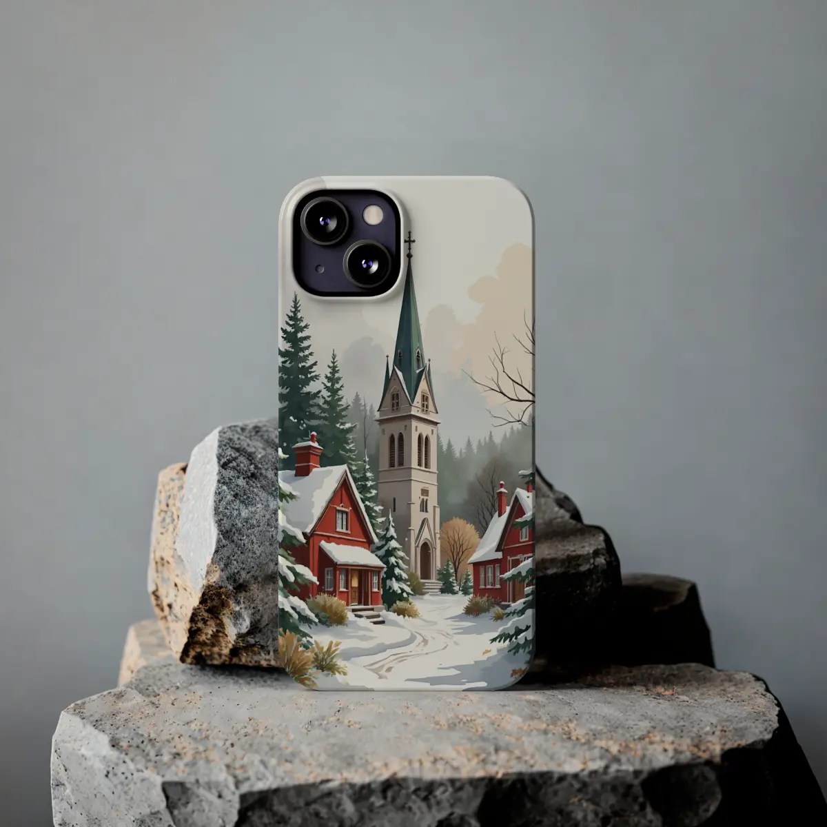 Christmas Houses Slim Phone Case Christmas Houses Slim Phone Case