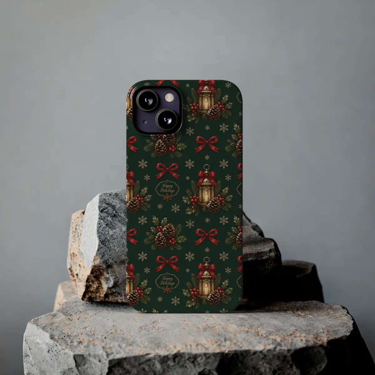 Holiday Woodland Slim Phone Case Holiday Woodland Slim Phone Case