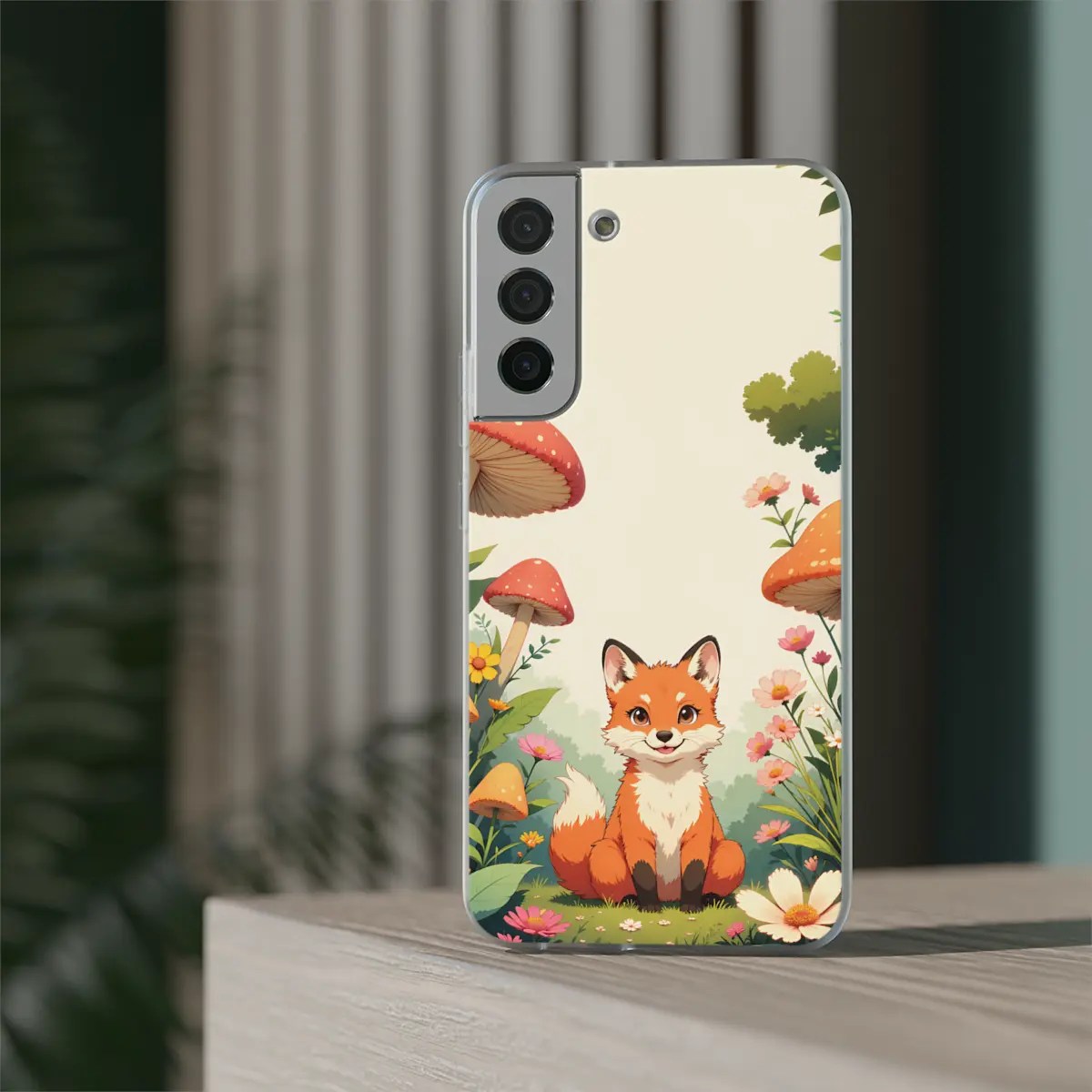 Fox Mushroom Flexi Phone Case Fox Mushroom Flexi Phone Case
