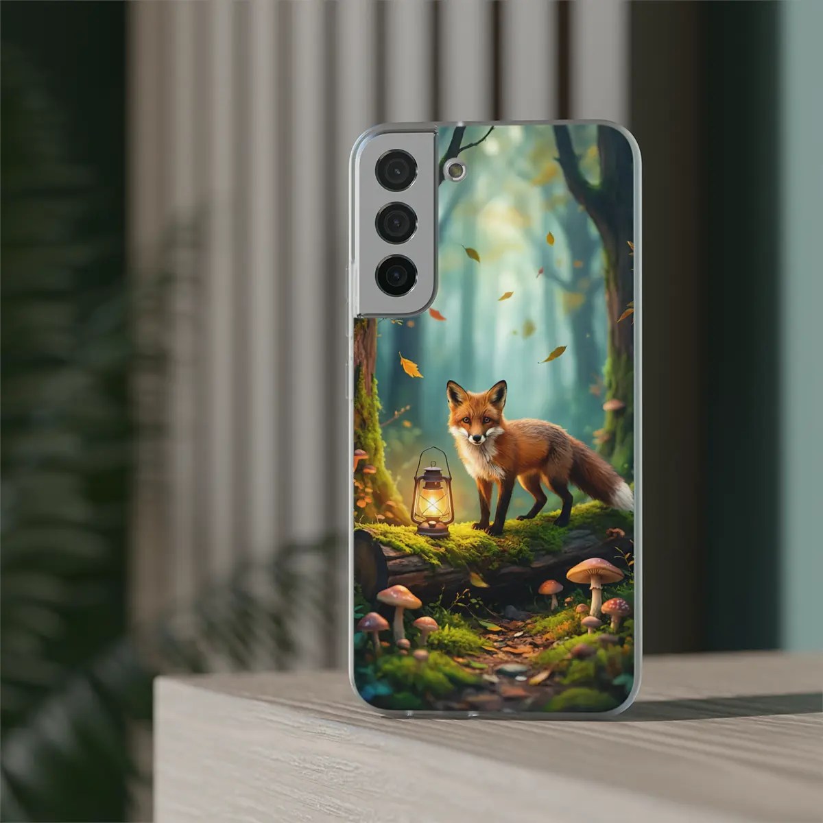 Fox Lantern Path Flexi Phone Case Fox Lantern Path Flexi Phone Case