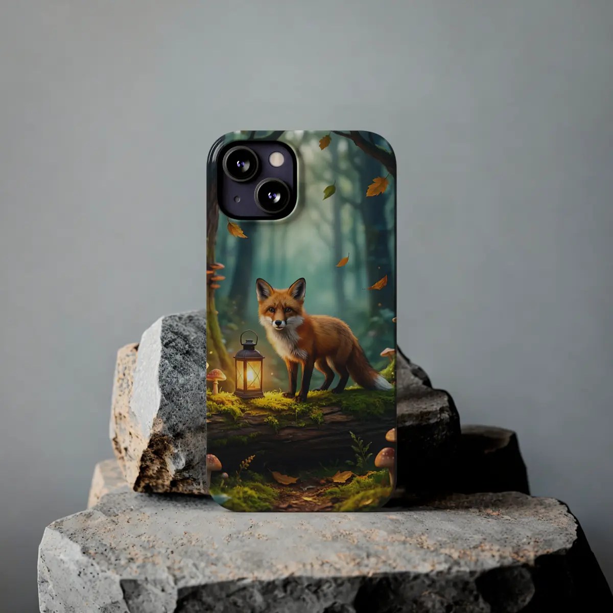 Fox Lantern Path Slim Phone Case Fox Lantern Path Slim Phone Case
