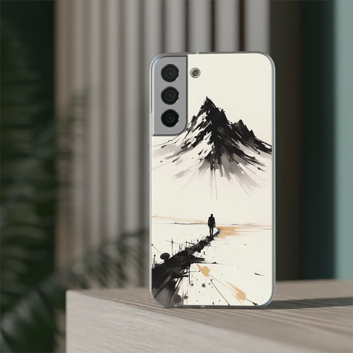 Ink Mountain Path Flexi Phone Case Ink Mountain Path Flexi Phone Case
