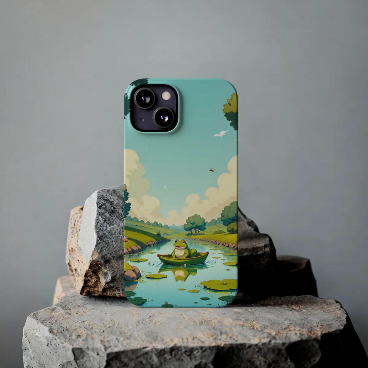 Frog Leaf Ride Slim Phone Case Frog Leaf Ride Slim Phone Case