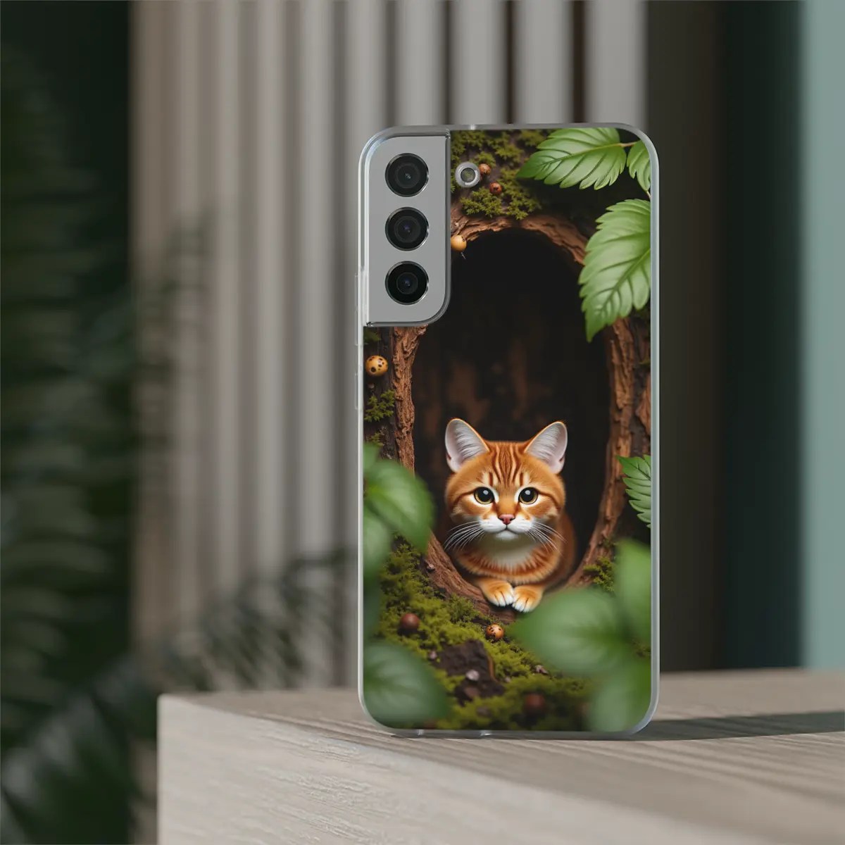 Cozy Cat Hollow Flexi Phone Case Cozy Cat Hollow Flexi Phone Case