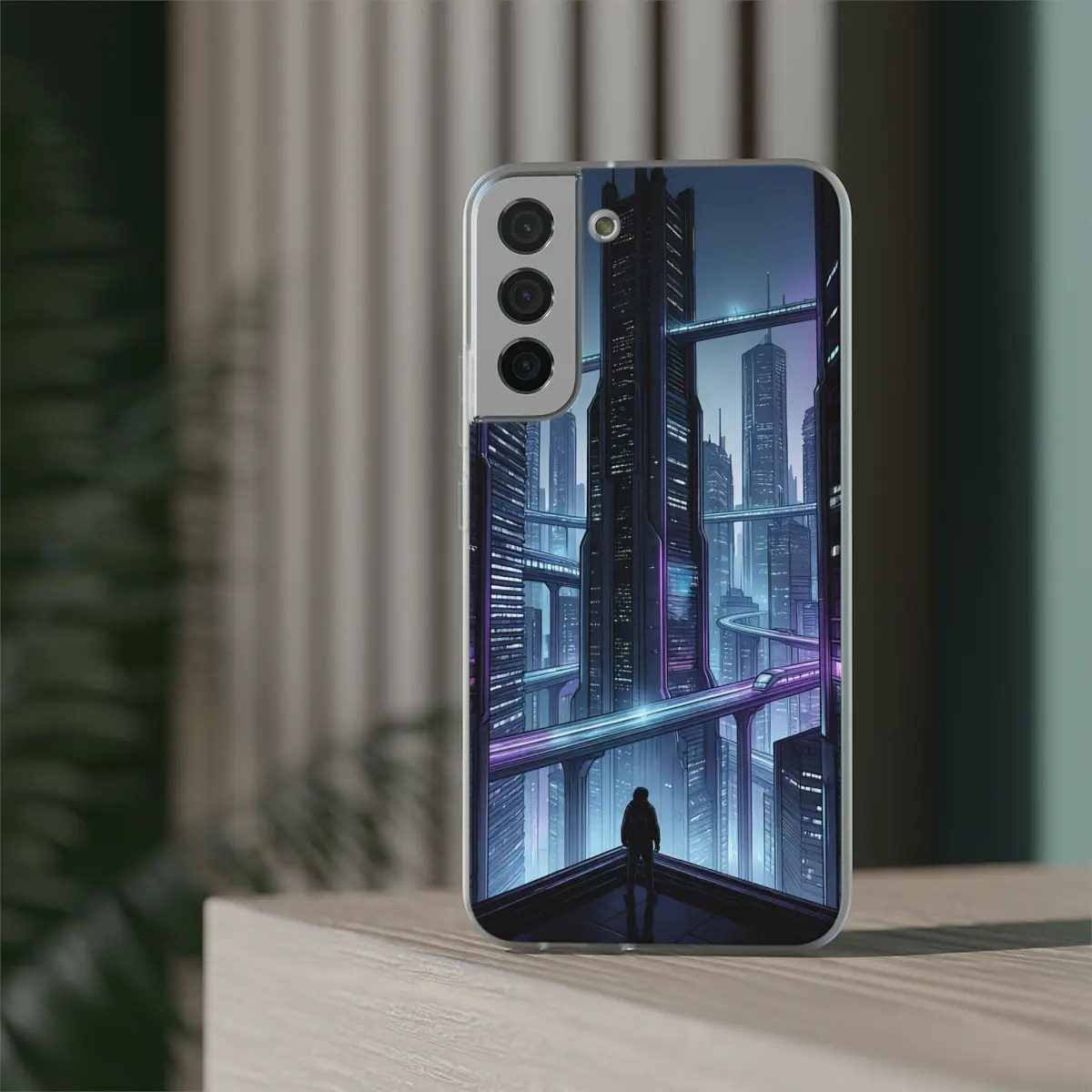 Future City View Flexi Phone Case Future City View Flexi Phone Case