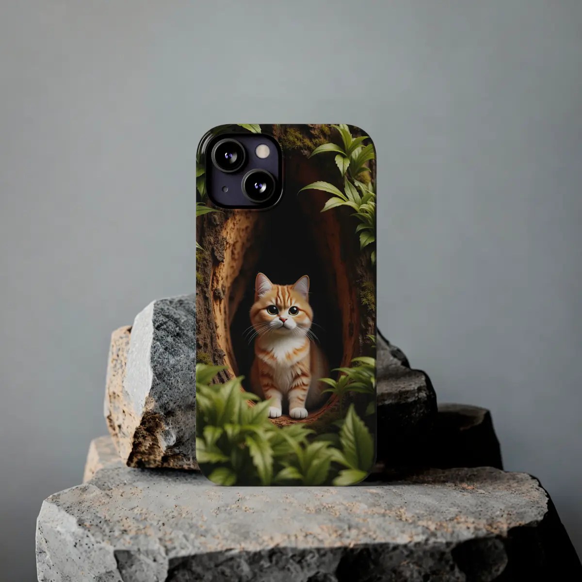 Cozy Cat Hollow Slim Phone Case Cozy Cat Hollow Slim Phone Case