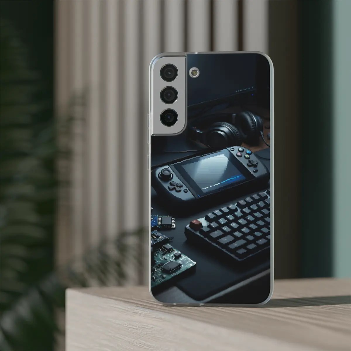 Game Desk Glow Flexi Phone Case Game Desk Glow Flexi Phone Case