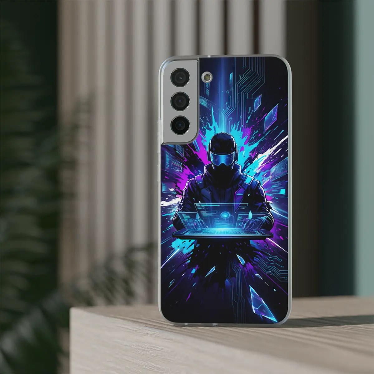 Neon Data Flow Flexi Phone Case Neon Data Flow Flexi Phone Case
