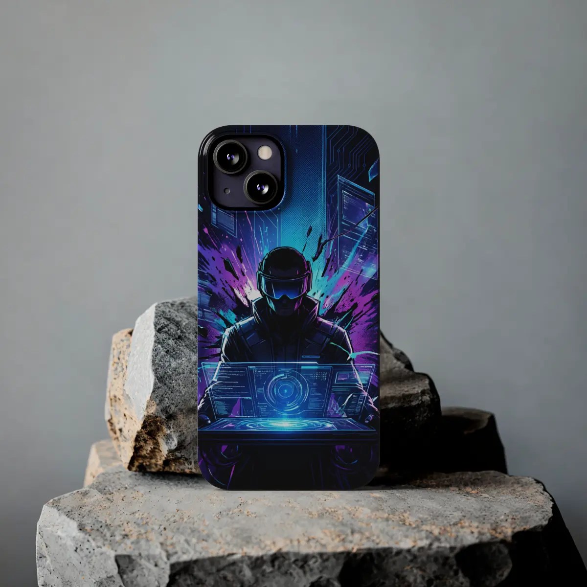 Neon Data Flow Slim Phone Case Neon Data Flow Slim Phone Case