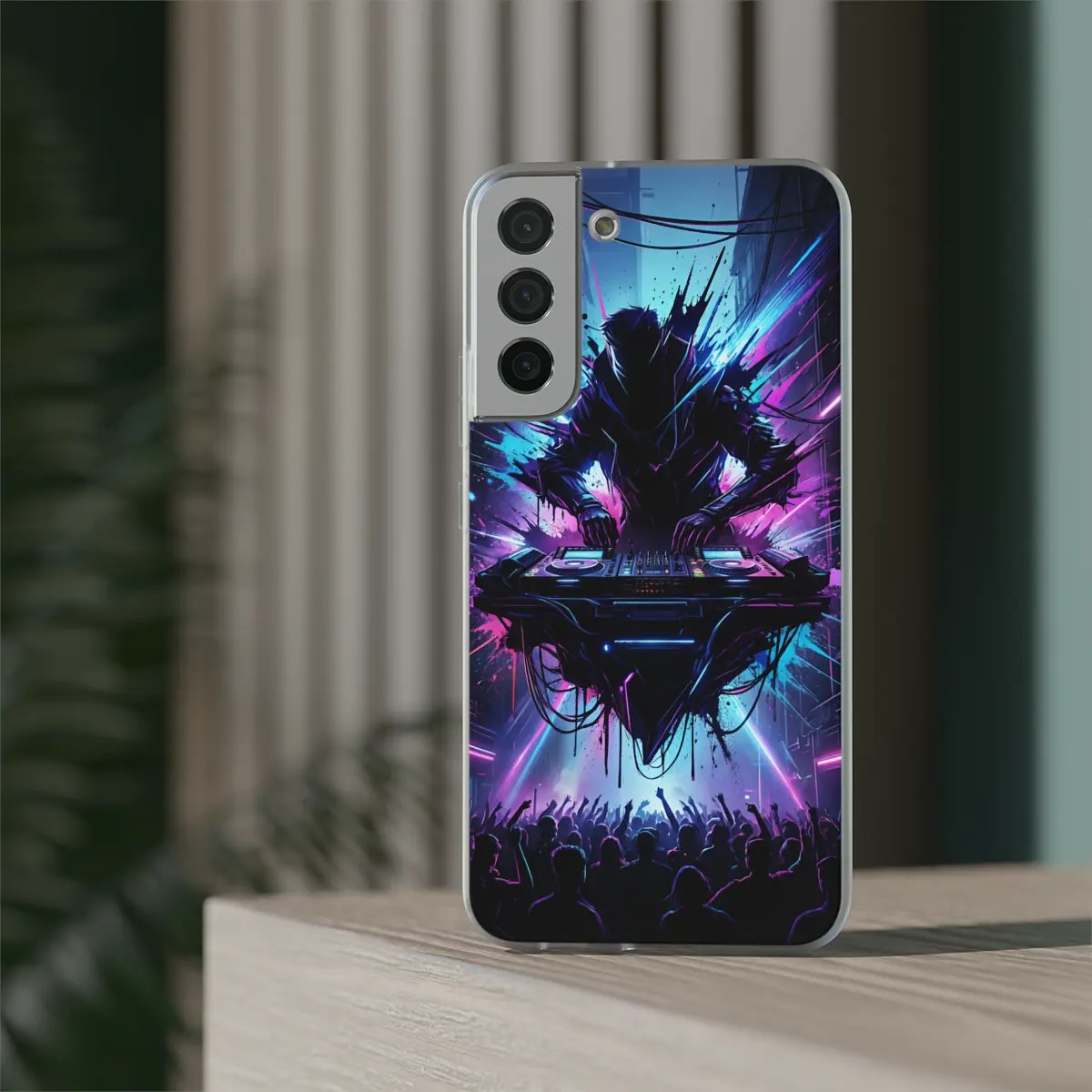 Neon DJ Booth Flexi Phone Case Neon DJ Booth Flexi Phone Case
