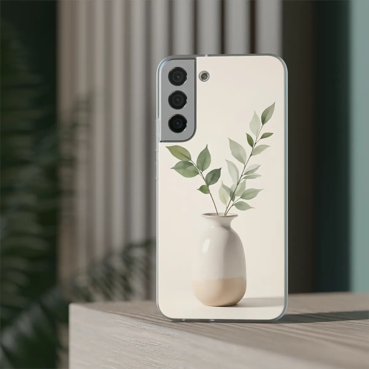 Leaf Vase Calm Flexi Phone Case Leaf Vase Calm Flexi Phone Case
