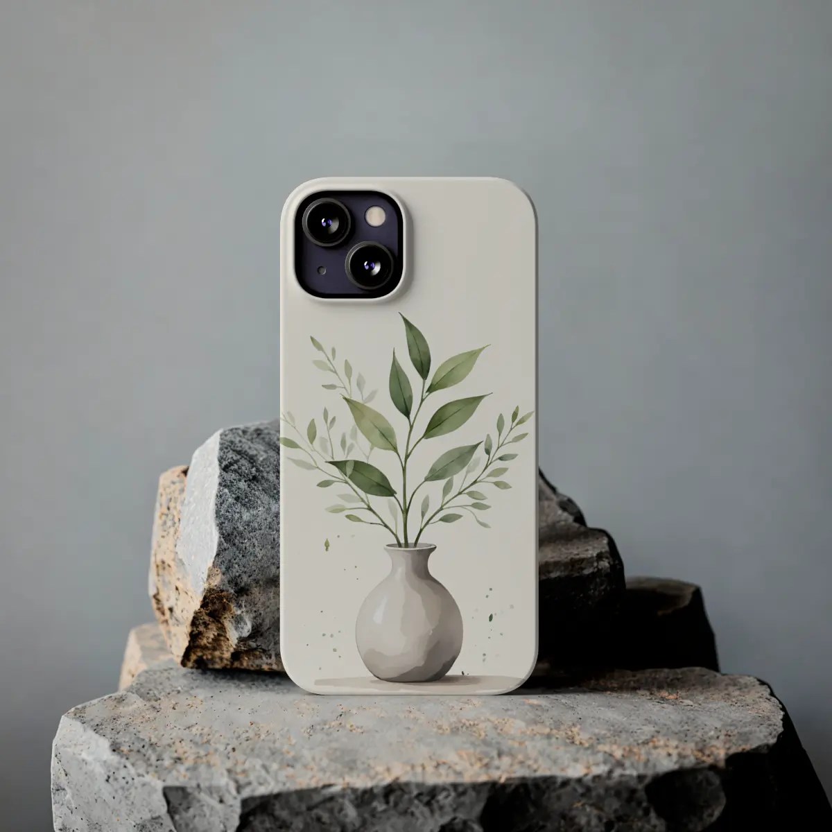 Leaf Vase Calm Slim Phone Case Leaf Vase Calm Slim Phone Case