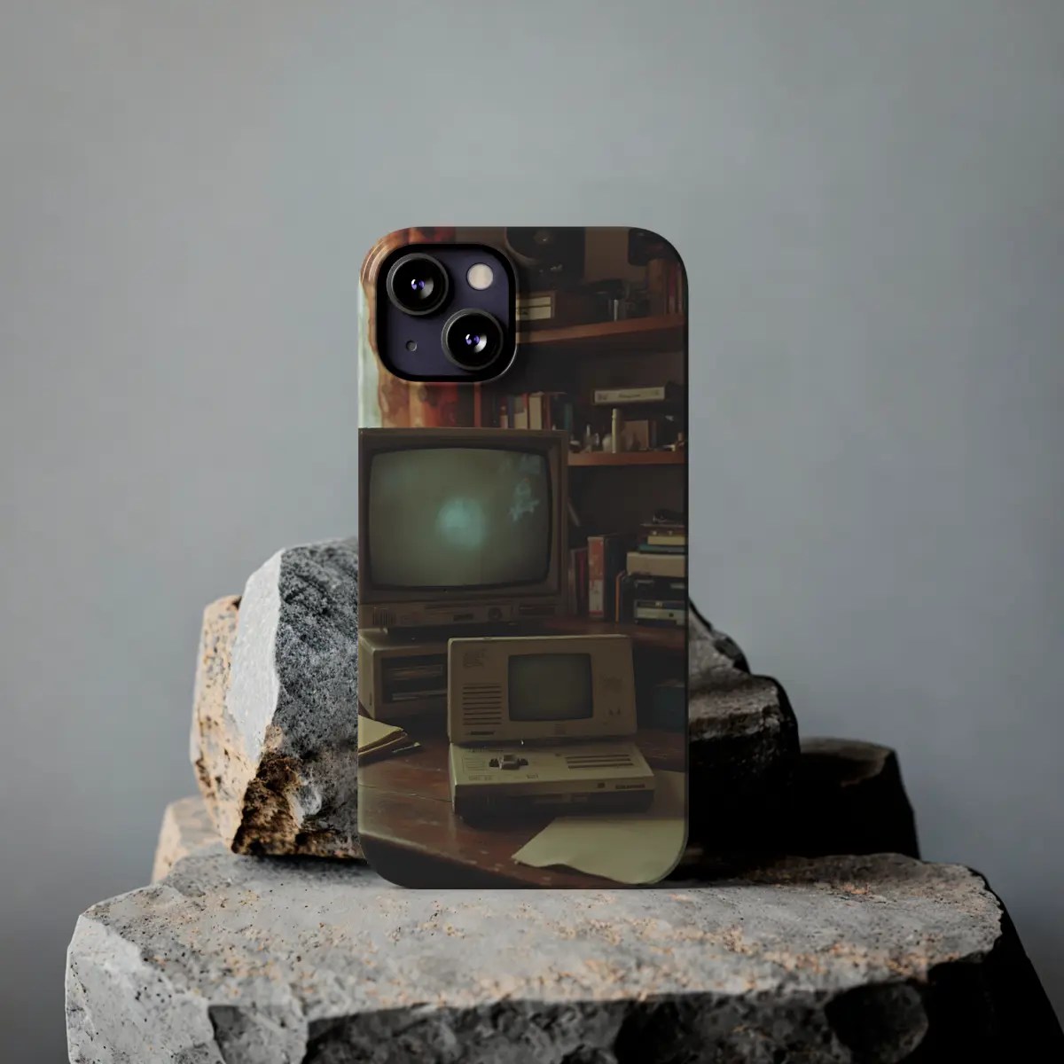 Retro Game Desk Slim Phone Case Retro Game Desk Slim Phone Case