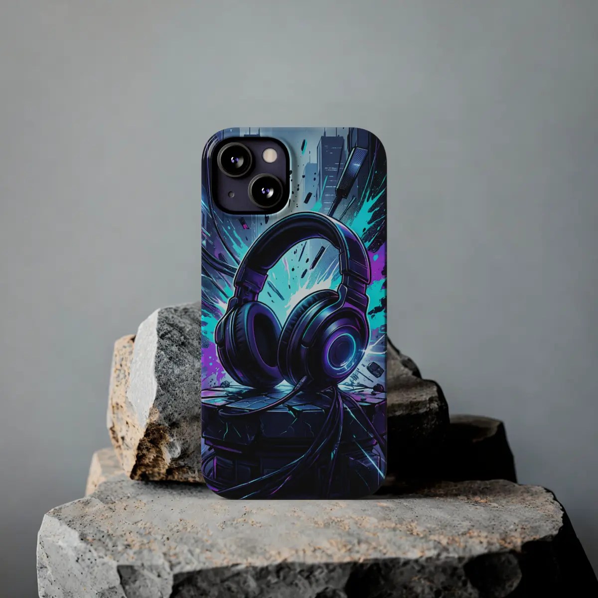 Neon Headset Slim Phone Case Neon Headset Slim Phone Case