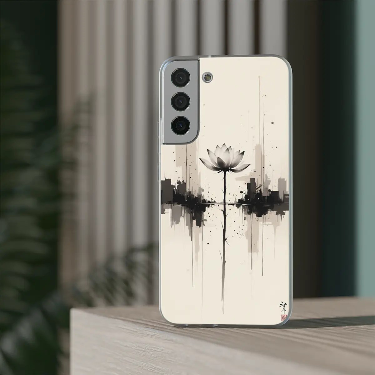 Lotus Ink Calm Flexi Phone Case Lotus Ink Calm Flexi Phone Case