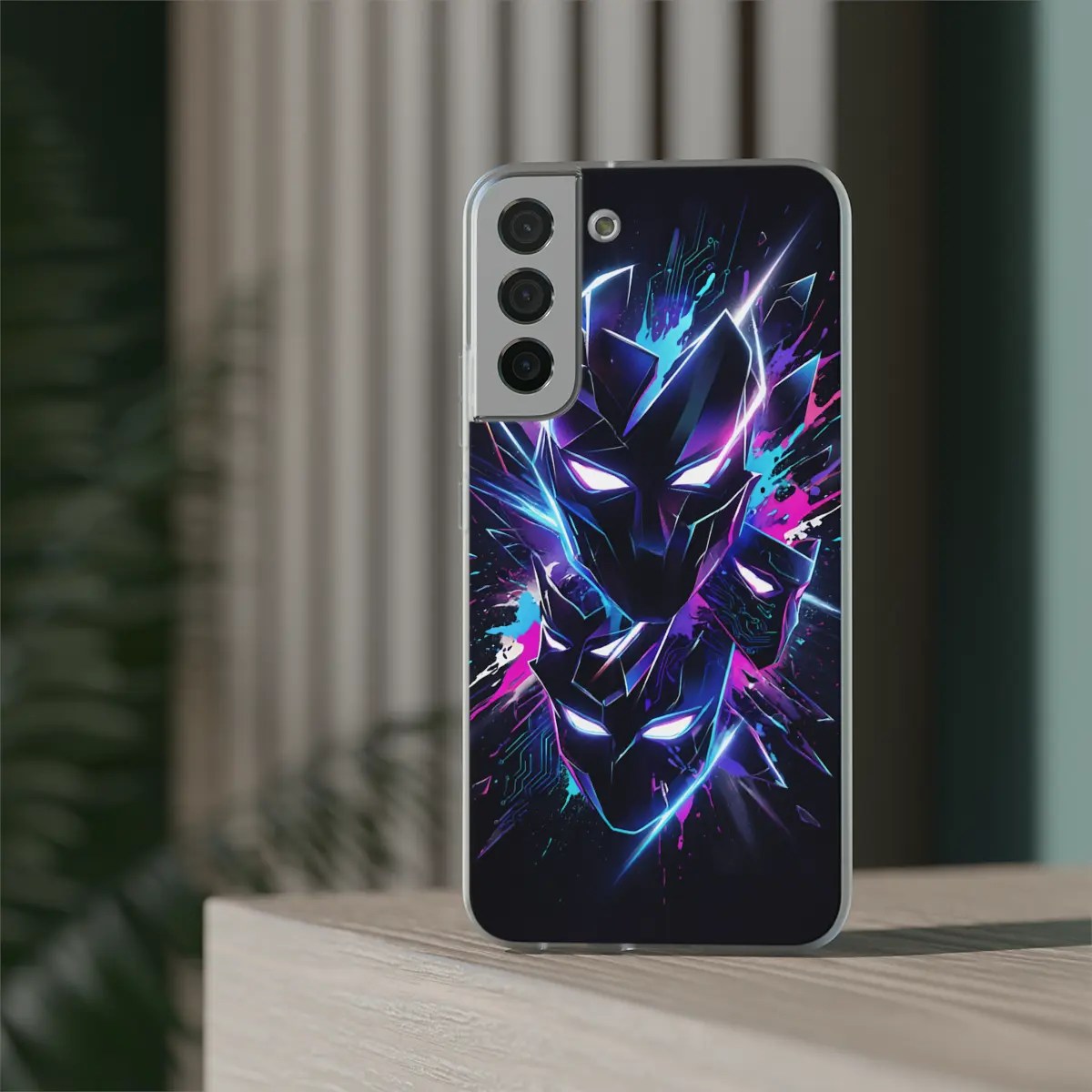 Neon Mask Shards Flexi Phone Case Neon Mask Shards Flexi Phone Case