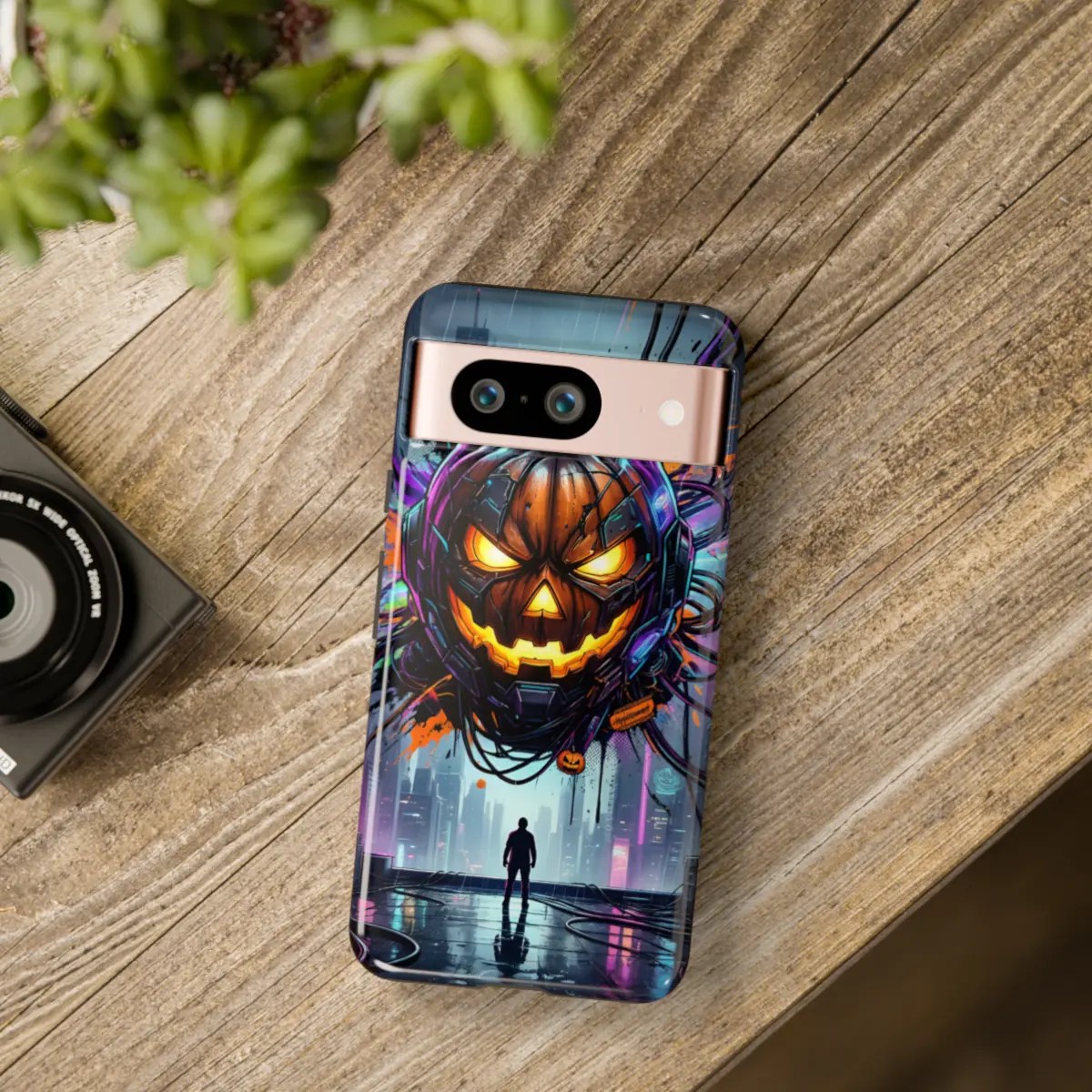 Neon Pumpkin NightTough Phone Case Neon Pumpkin NightTough Phone Case