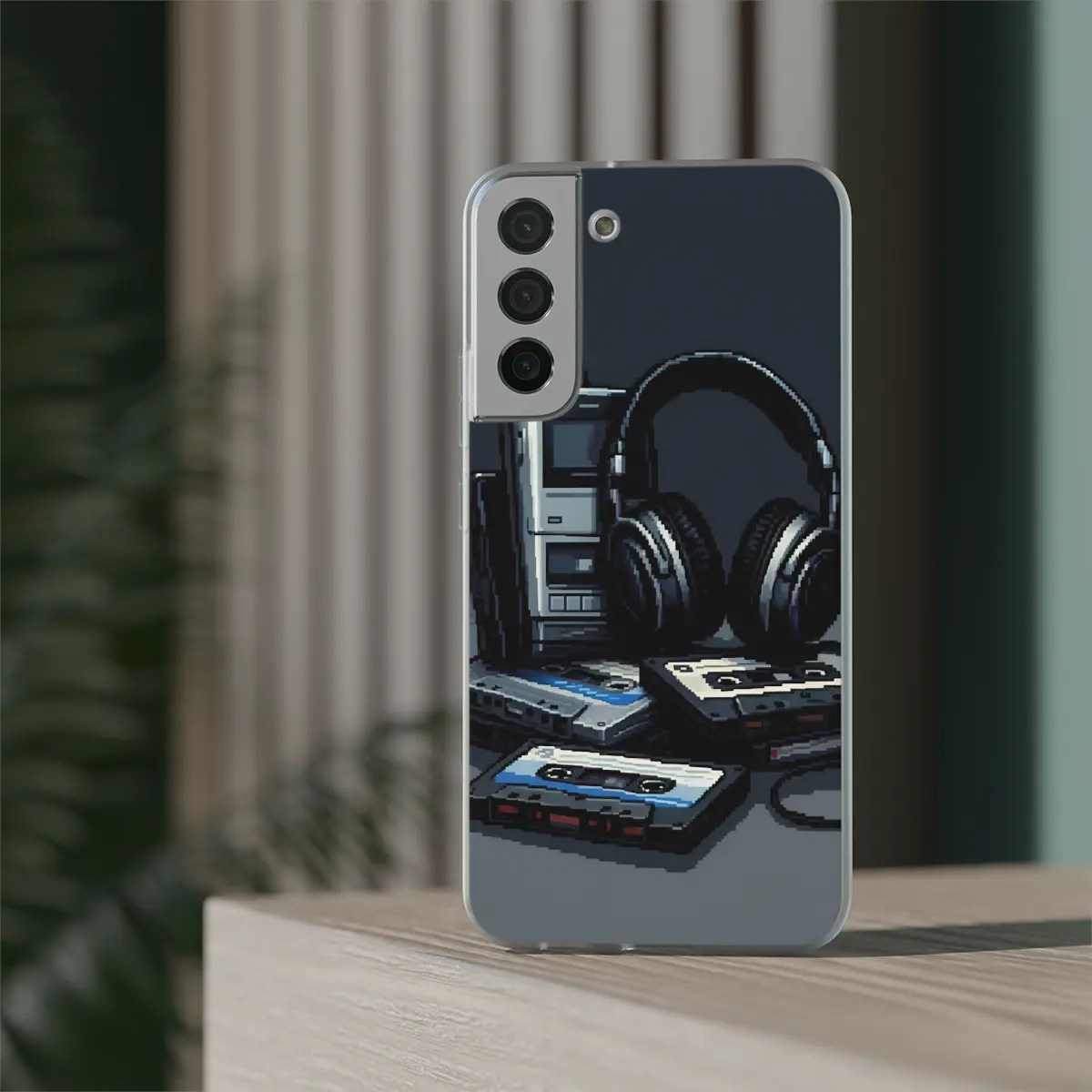 Retro Music Stack Flexi Phone Case Retro Music Stack Flexi Phone Case