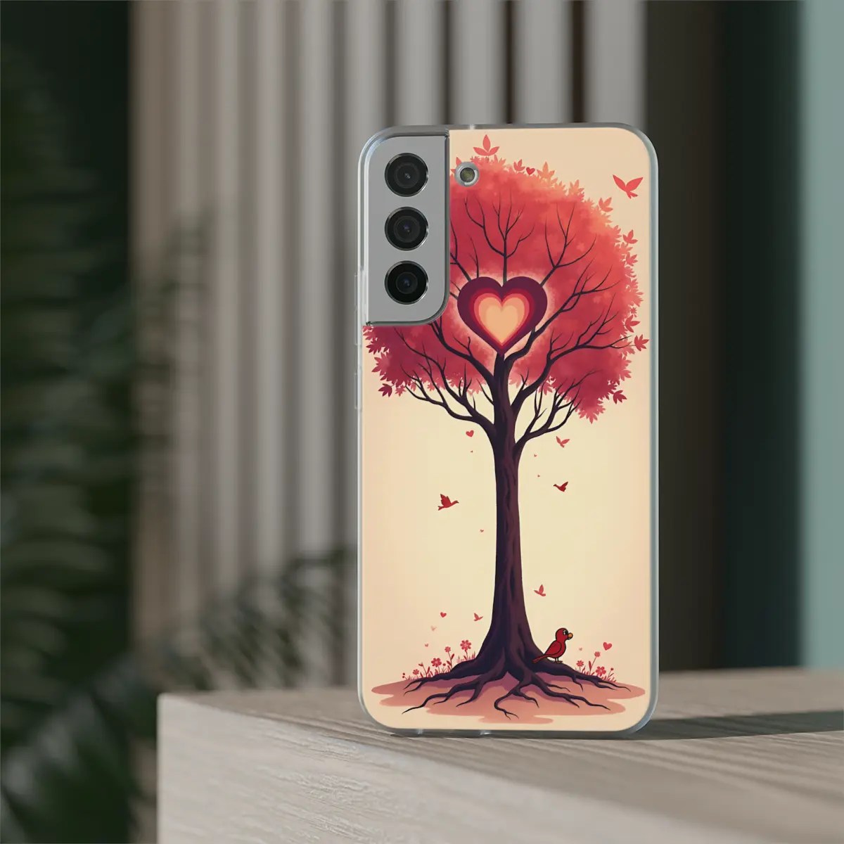 Love Tree Hearts Flexi Phone Case Love Tree Hearts Flexi Phone Case