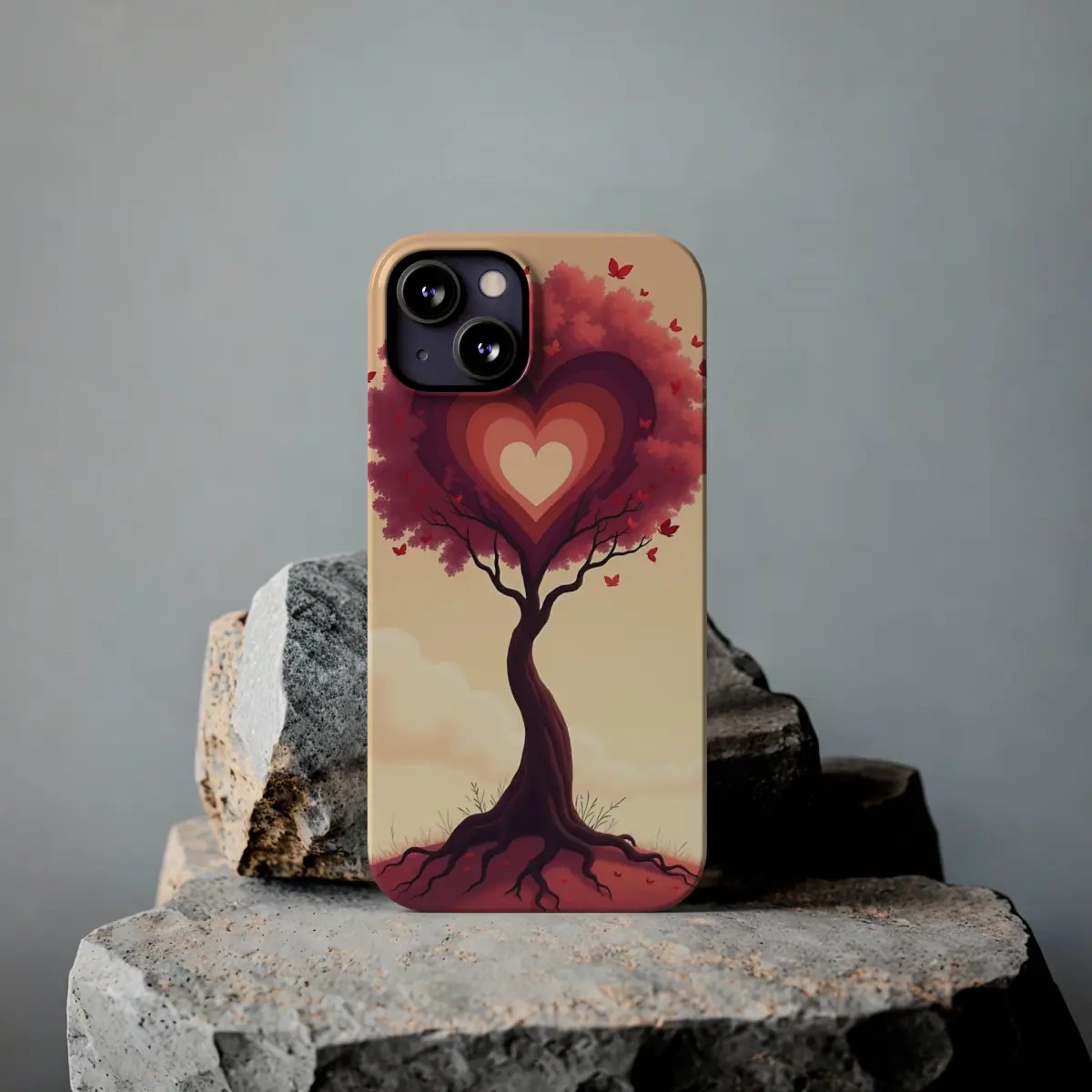 Love Tree Hearts Slim Phone Case Love Tree Hearts Slim Phone Case
