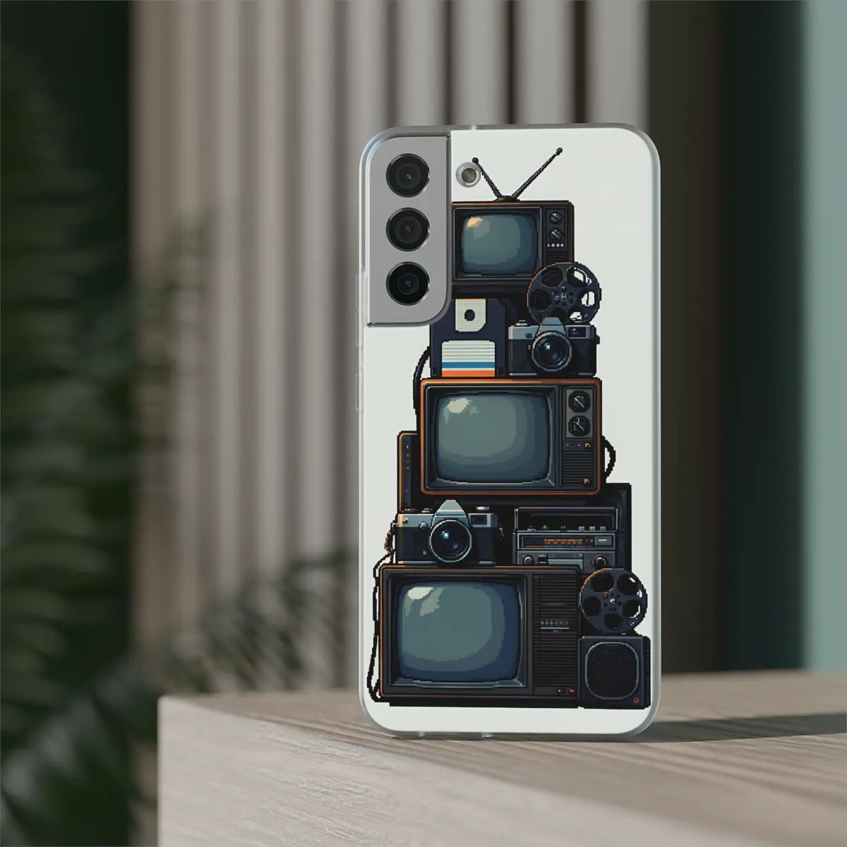 Retro Tech Stack Flexi Phone Case Retro Tech Stack Flexi Phone Case