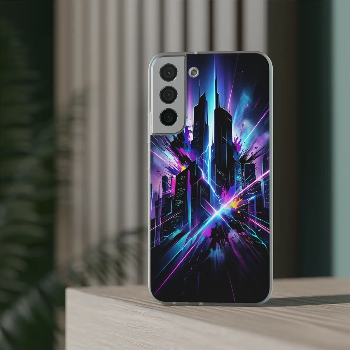 Neon Skyline Flexi Phone Case Neon Skyline Flexi Phone Case