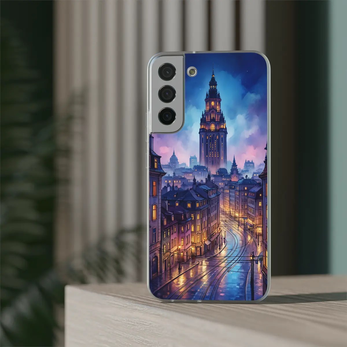 Rainy Night City Flexi Phone Case Rainy Night City Flexi Phone Case