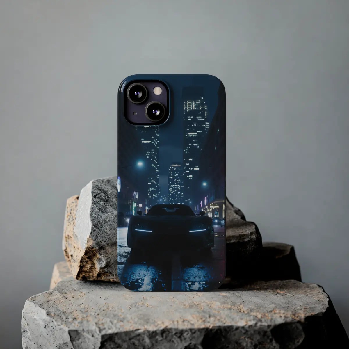 Night Street Car Slim Phone Case Night Street Car Slim Phone Case